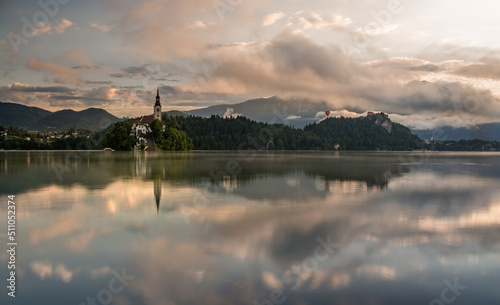 Lake Bled on a summer morning