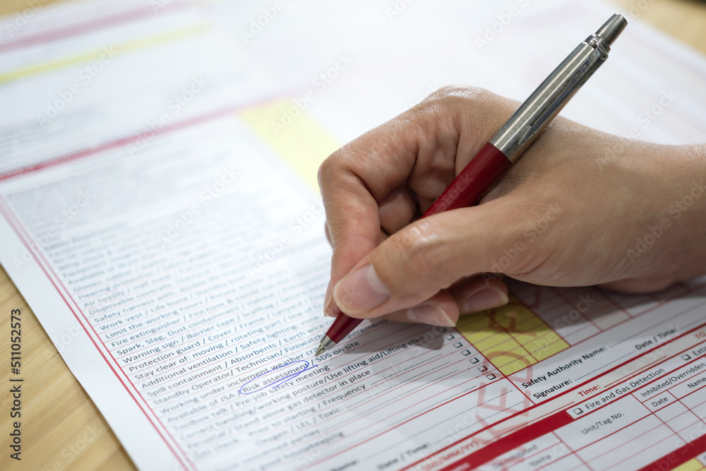 Marking or underline at Marking or underline at