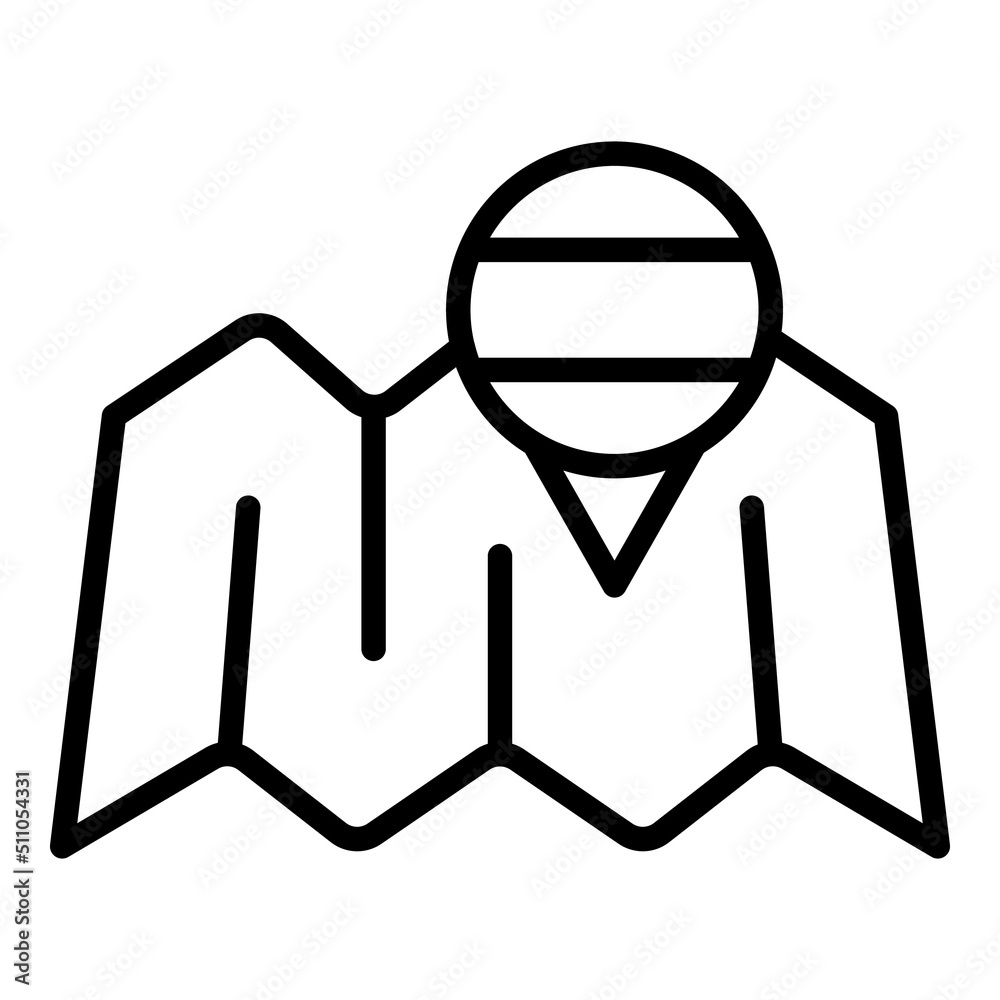 Slovakia map icon outline vector. Cross city. History country Slovakia map icon outline vector. Cross city. History country