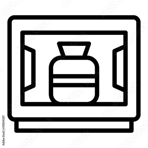 Museum vase icon outline vector. Art class. Workshop school