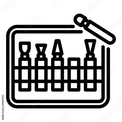 Pottery tools icon outline vector. Art clay. Ceramic class