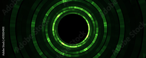 Green abstract circle background