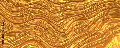 Abstract wavy gold background 