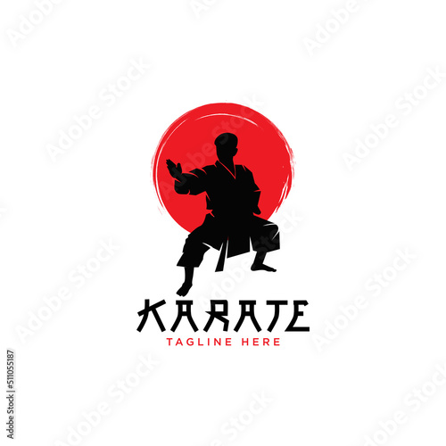 Karate Logo Template Design Vector