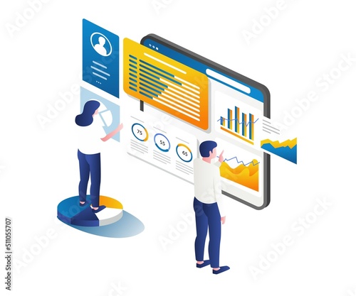High-tech digital transformation optimization seo business data analysis monitoring team