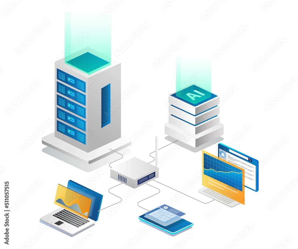 Artificial intelligence server network Artificial intelligence server network