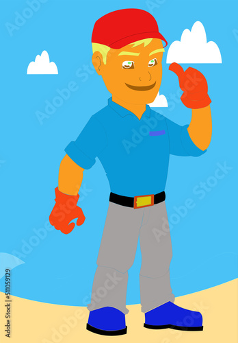 Foto The smart man in the world