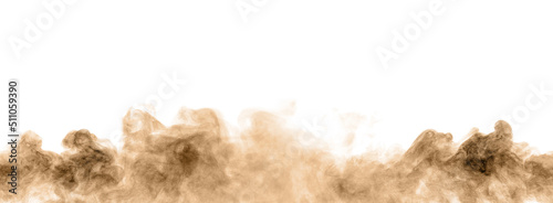 Obraz na płótnie Brown dust powder explosion. 