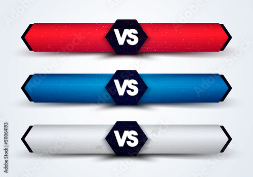 Set Of Versus Battle Interface