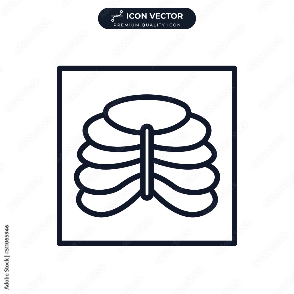X-ray icon symbol template for graphic and web design collection logo vector illustration X-ray icon symbol template for graphic and web design collection logo vector illustration
