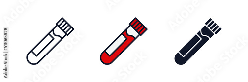 blood test icon symbol template for graphic and web design collection logo vector illustration