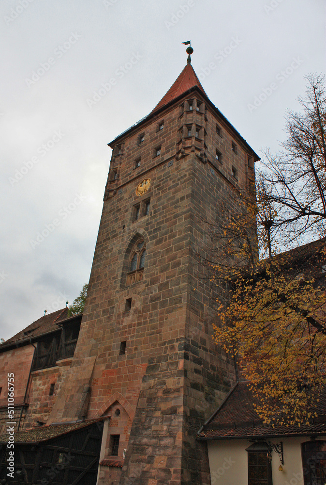 Gate Tower (Tiergartnertor) in Nuremberg, Germany
