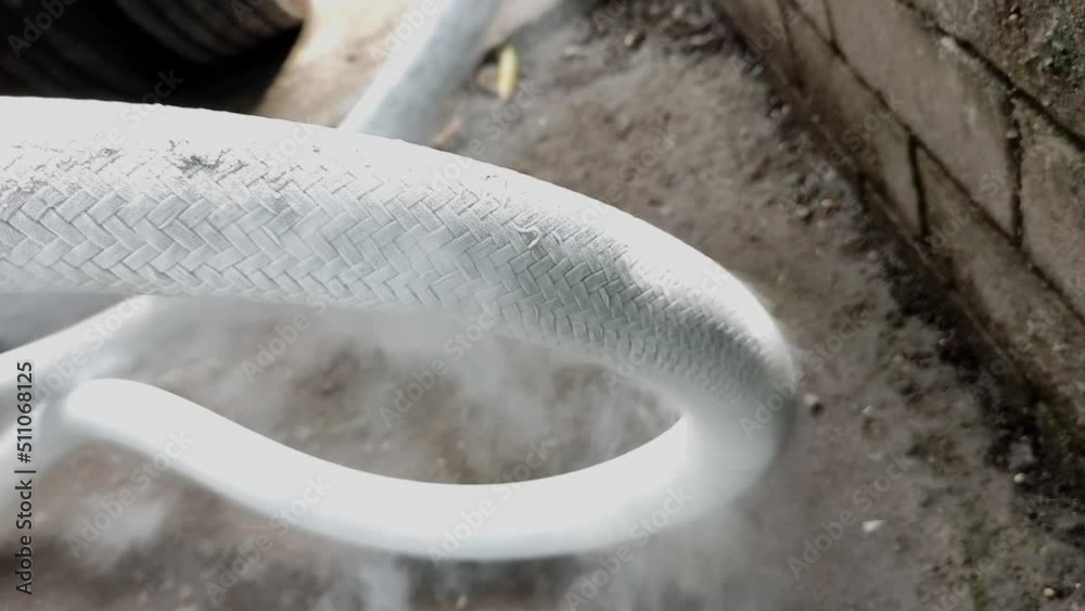 the process of transferring liquid oxygen from a delivery truck to a reservoir in a hospital causes the pipes to freeze and form ice and ice vapor with very cold temperatures the process of transferring liquid oxygen from a delivery truck to a reservoir in a hospital causes the pipes to freeze and form ice and ice vapor with very cold temperatures