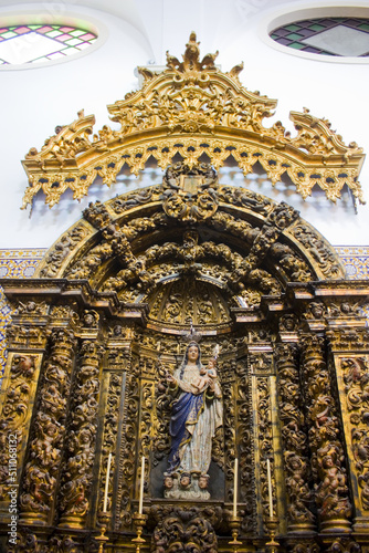 Interior of Church of Our Lady of the Presentation (Igreja de Nossa Senhora da Apresentacao) in Aveiro, Portugal