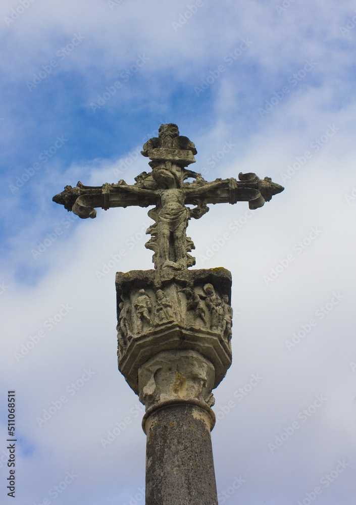 Cross near Cathedral of Aveiro or Church of São Domingos in Aveiro