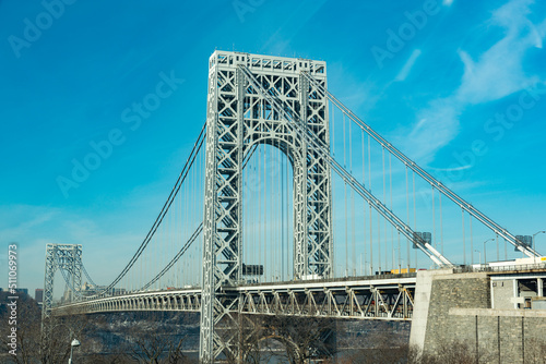 The George Washington Bridge between New Jersey and Manhattan photo