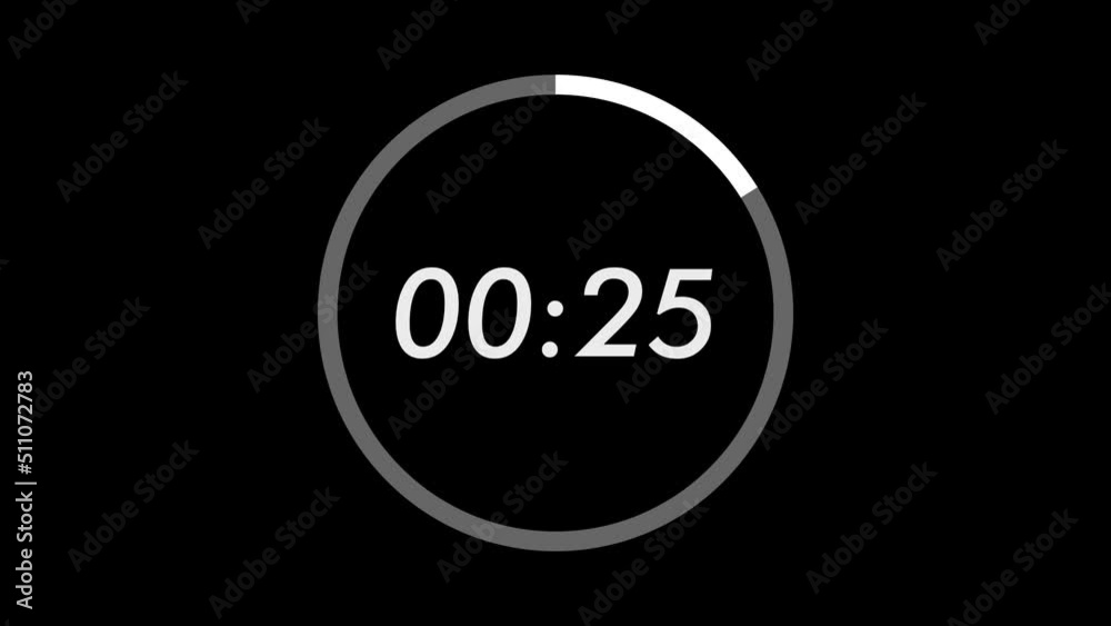 30 Second Animation Countdown Timer Stock ビデオ Adobe Stock