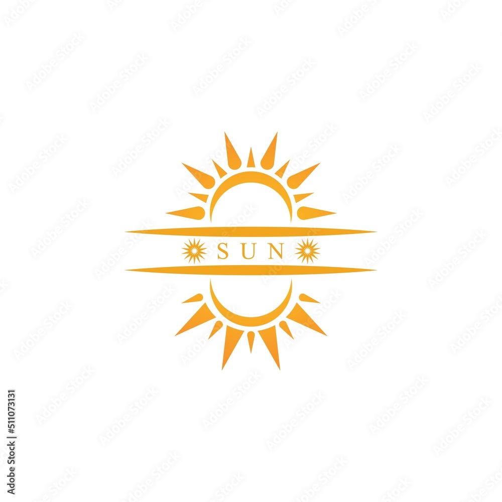 Sun Vector illustration Icon Sun Vector illustration Icon
