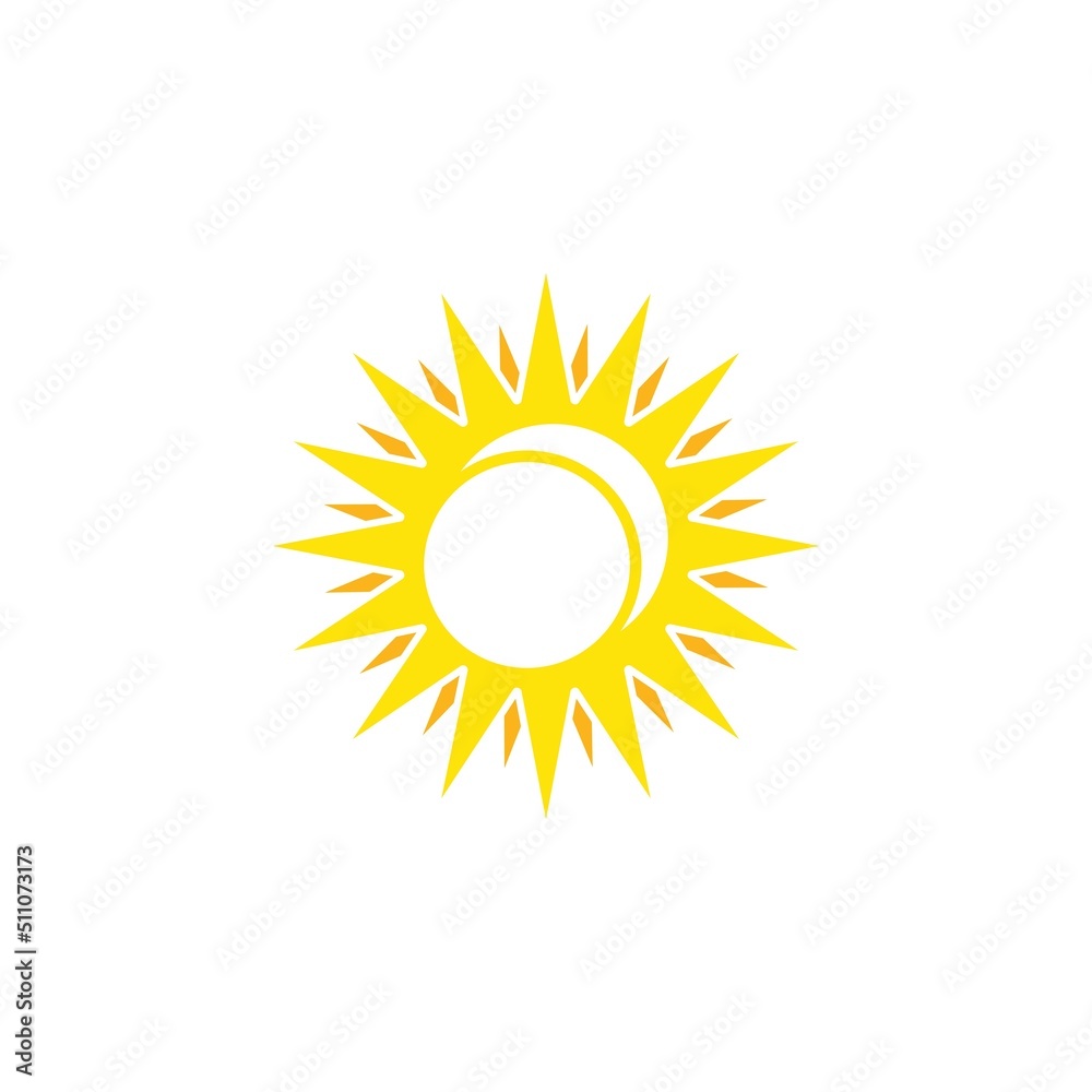 Sun Vector illustration Icon Sun Vector illustration Icon