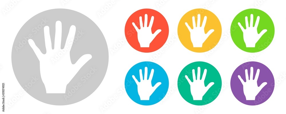 Hand on a white background. Vector illustration. Hand on a white background. Vector illustration.