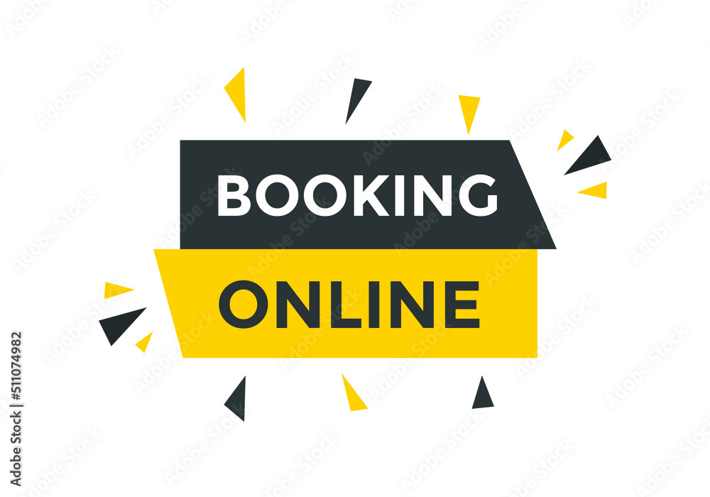 Booking online button. Online Booking
Booking online button. Online Booking