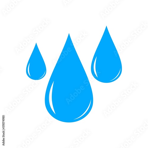 Drop on a white background. Vector illustration.