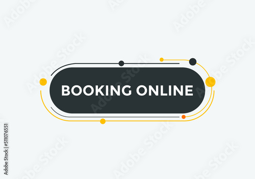 Booking online button. Online Booking
