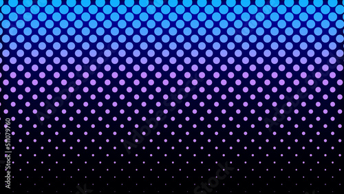 Obraz na płótnie Neon Gradient Dot Pattern 80s-90s Style w salonie