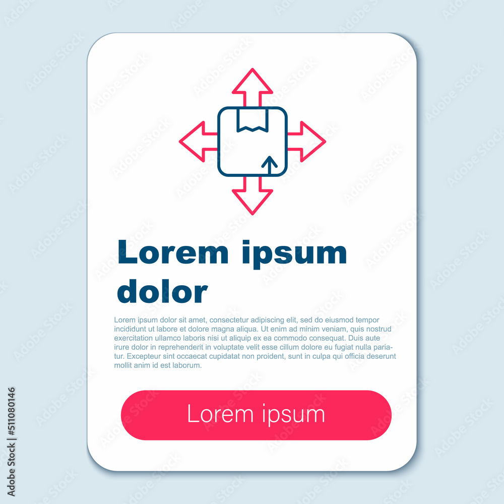 Line Carton cardboard box icon isolated on grey background. Box, package, parcel sign. Delivery and packaging. Colorful outline concept. Vector Line Carton cardboard box icon isolated on grey background. Box, package, parcel sign. Delivery and packaging. Colorful outline concept. Vector