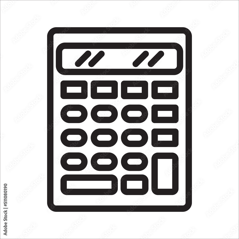 calculator icon vector design template calculator icon vector design template