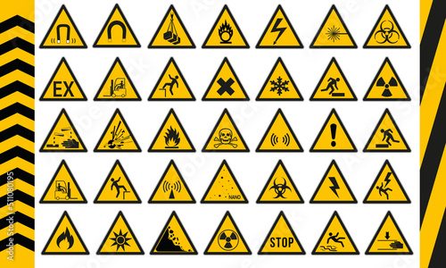 Pictogramme Signalisation de Danger Pack Planche photo
