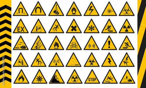 Pictogramme Signalisation de Danger Pack Planche