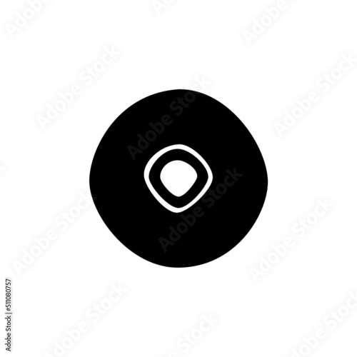  Compact disc icon hand drawn