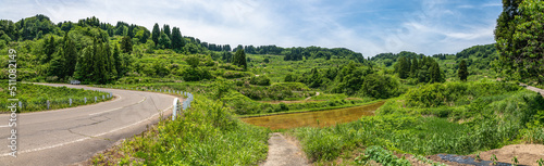南魚沼　棚田の風景