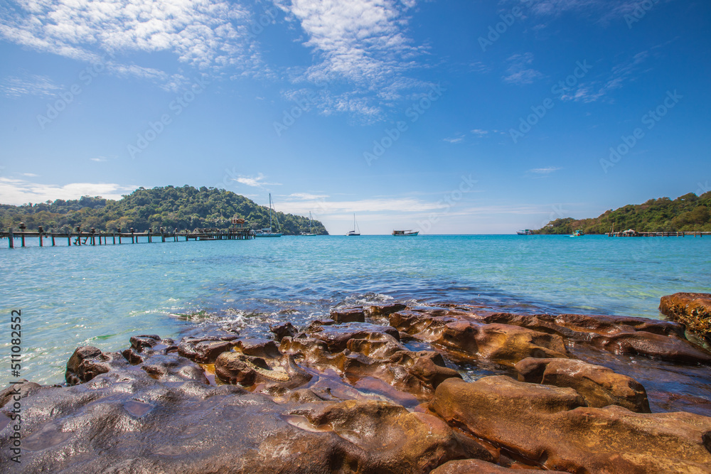 Beautiful beach on the tropical sea at Trad Province, Thailand. Beautiful beach on the tropical sea at Trad Province, Thailand.