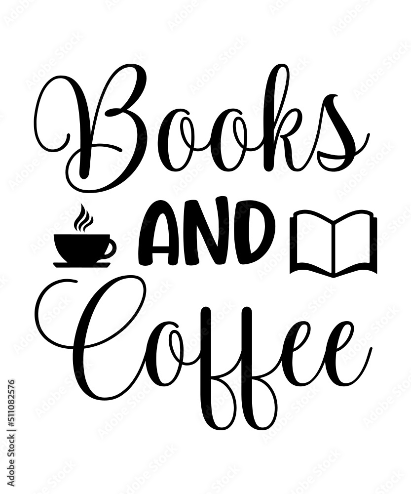Naklejka premium Reading t shirt, mug design