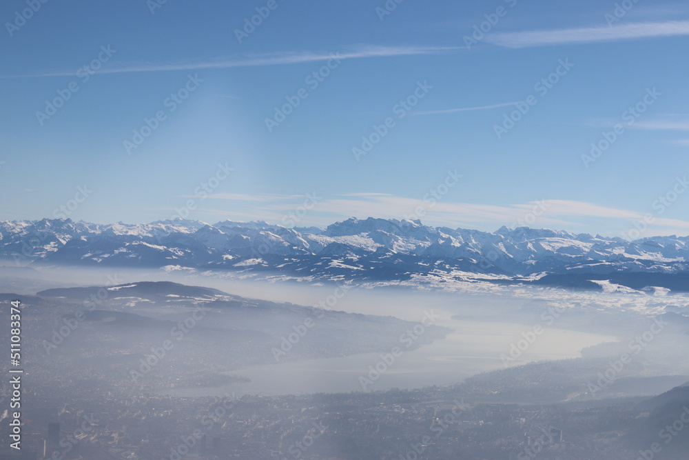 Fototapeta premium clouds over the mountains