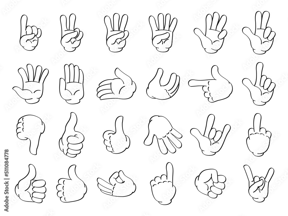 Fototapeta premium Hand doodle line art cartoon style