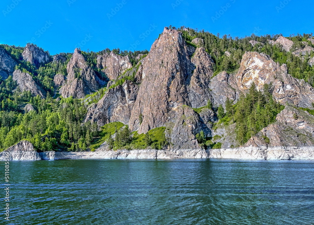 lake in high beautiful mountains lake in high beautiful mountains