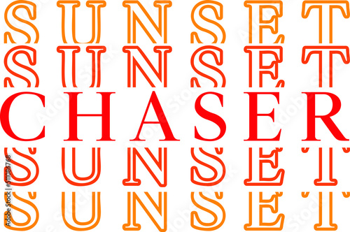 Sunset Chaser Vector Design