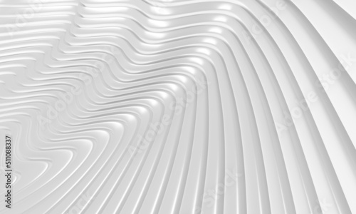 White stripe waves pattern futuristic background