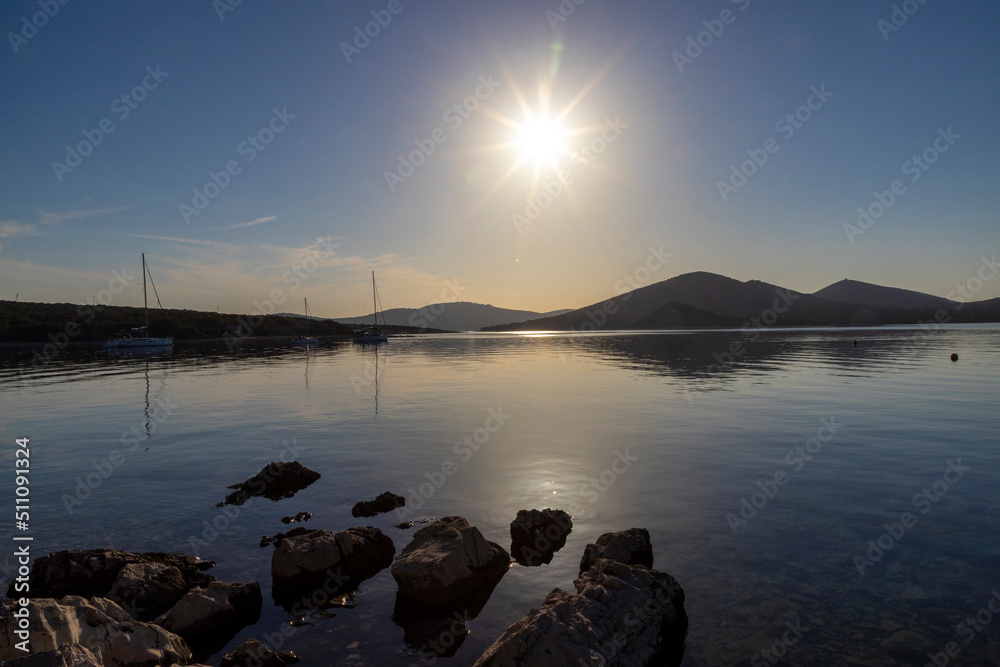 bay of Zapuntel on the island Molat in the adriatic sea, Croatia