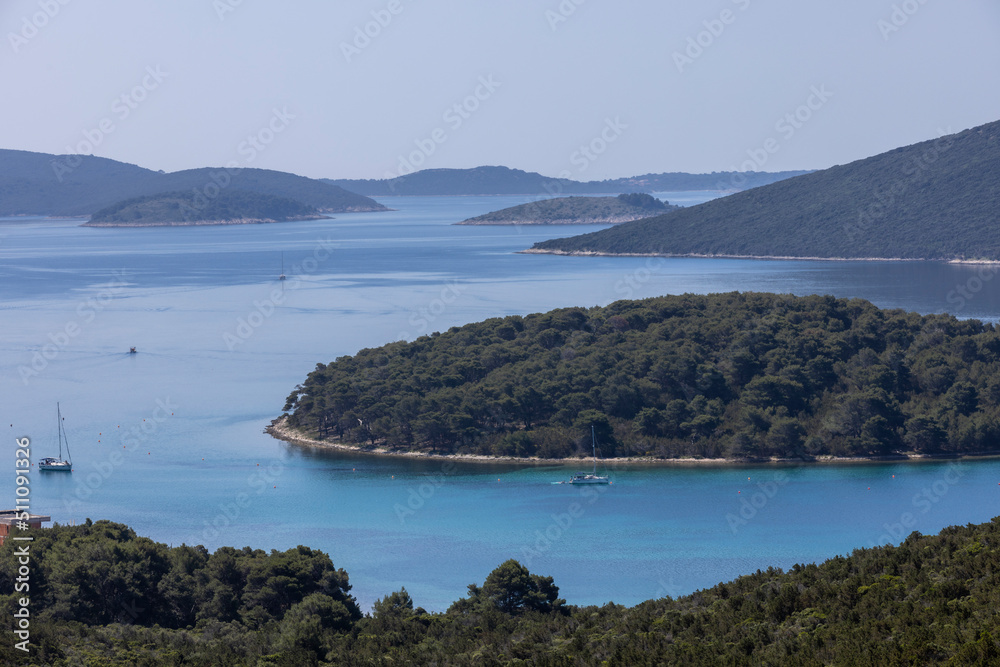 bay of Brgulje on island Molat in the adriatic sea, Croatia