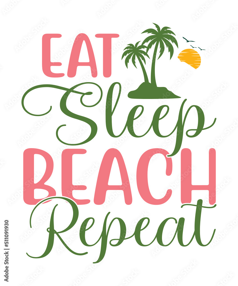 Fototapeta premium Summer t shirt, mug design