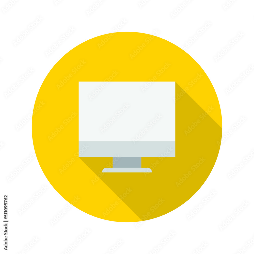 monitor icon vector for website symbol presentation