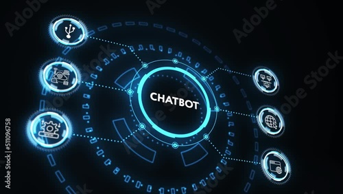 Chatbot Customer service automation NLP natural language processing business technology concept photo