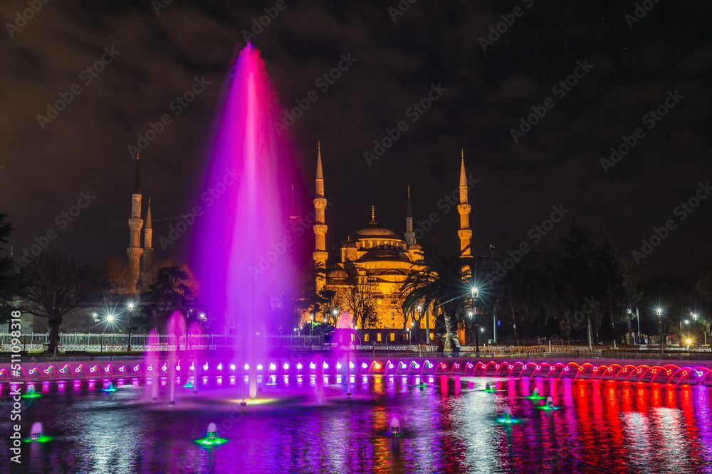 Night view of the Istanbul