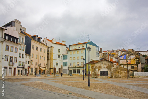 Urban life at the street of Coimbra, Portugal