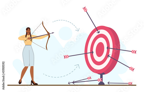 Challenge concept. Business character overcoming obstacles and hurdles