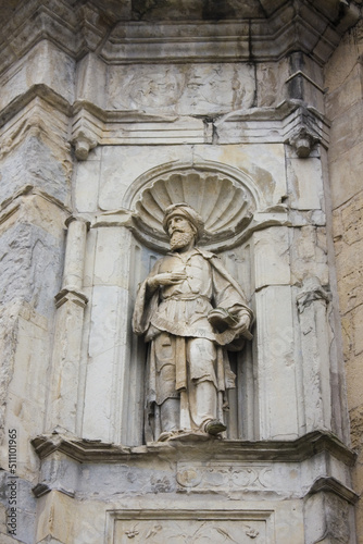  Sculpture of Old Cathedral of S   Velha in Coimbra